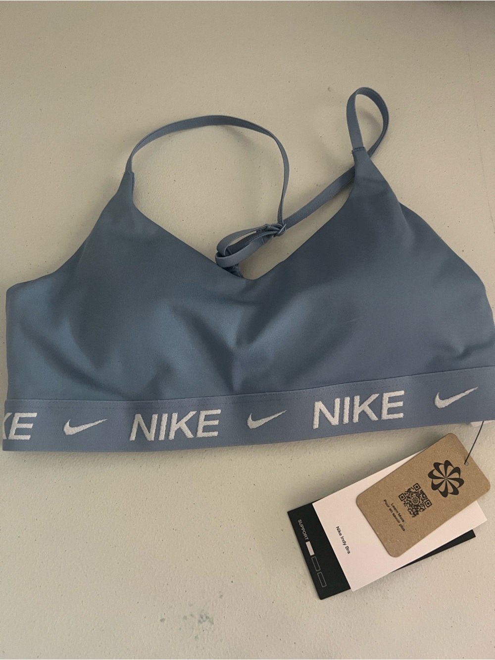 Nike blue sports bra small NWT
